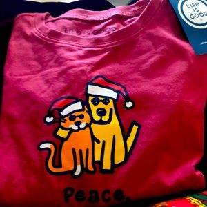 NWT Kids’ Life is Good XL Christmas tee-shirt